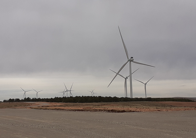 Foto ENEL GREEN POWER ESPAÑA CONECTA EL PARQUE EÓLICO DE MAYOR POTENCIA DE LOS QUE SE CONSTRUYEN EN ARAGÓN.